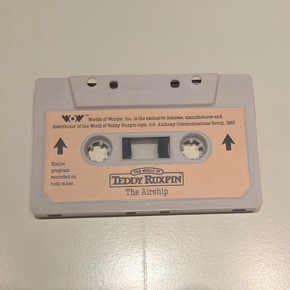 Vintage World of Teddy Ruxpin The Airship Cassette Tape AS IS,‎ As Found